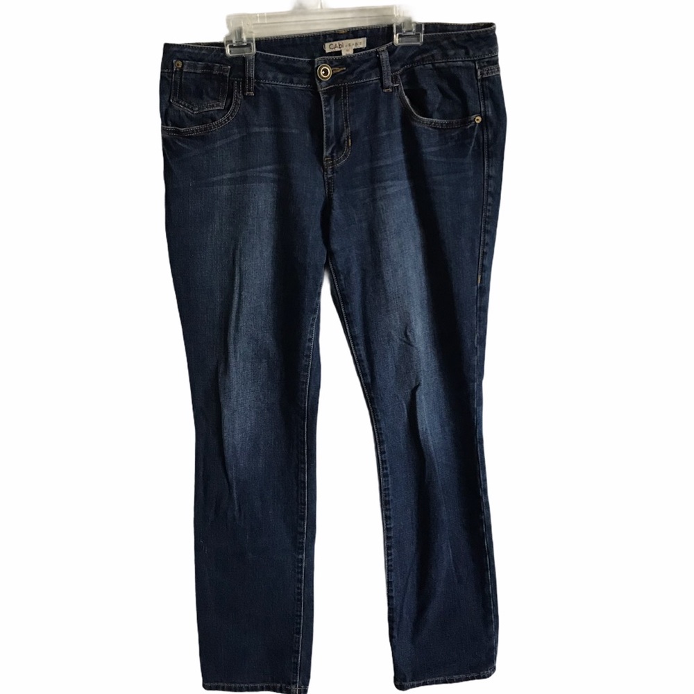 Womens Cabi Slim Straight Blue Jeans Size 10 Reg